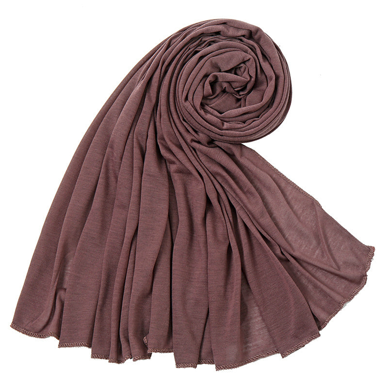 [Elegant Hijab] Polyester Elegant Brown Hijab for Women | Versatile & Stylish, Perfect for Casual Outings, Weekend Wear, and Special Occasions