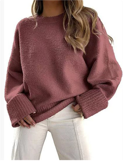 Simple Women's Knitted Sweater Pullover