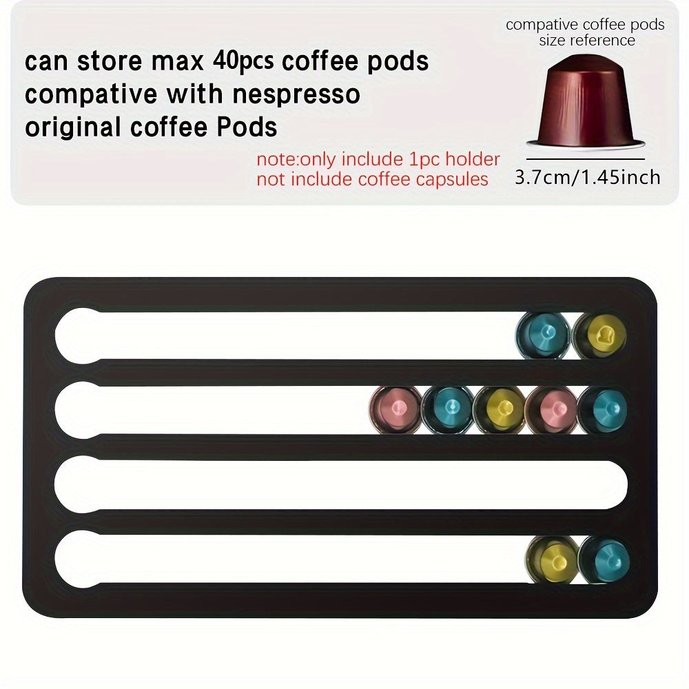 Coffee Capsule Holder Stand Rotary Coffee Pod Tower Rack Rotatable Coffee Pod Storage Shelves Storage 24/40PCS Capsule