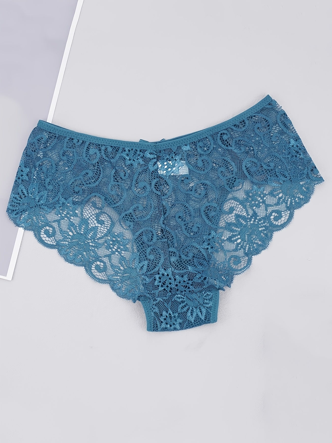 5 Pack Women's Lace Sexy Mid Waist Panties
