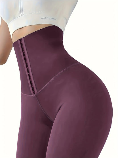 Women'S High-Waist Double-Breasted Tummy Control Leggings - Thickened, Stretchy, Button Closure, Olive Green, Long Length, All-Season Skinny Jeans for Butt Lifting & Belly Smoothing, High Waisted Leggings, Butt Lifting Appare