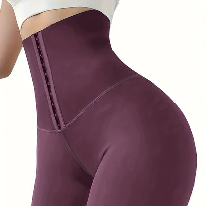 Women'S High-Waist Double-Breasted Tummy Control Leggings - Thickened, Stretchy, Button Closure, Olive Green, Long Length, All-Season Skinny Jeans for Butt Lifting & Belly Smoothing, High Waisted Leggings, Butt Lifting Appare