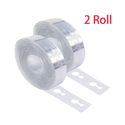 Stronger Clear Balloon Arch Garland Strips with Pre-Marked Cut Lines - Durable Transparent Adhesive Tape for Secure Balloon Ties, Perfect for Birthdays, Weddings, Showers, Halloween, Christmas & New Year Party Decorations, Fe